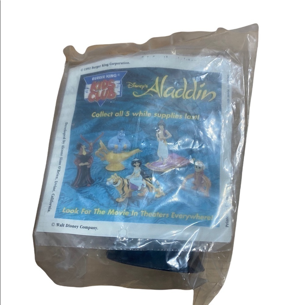 Vintage Aladdin Jafar Action Figure NEW Burger King Kids Club Disney